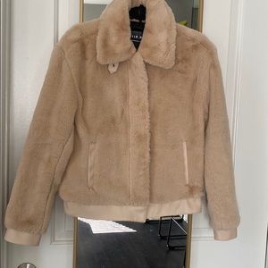 Tan Faux Fur Jacket